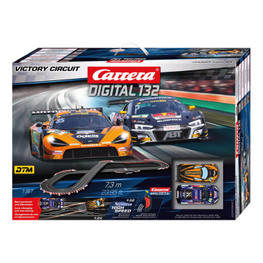 AUTORAMA CARRERA DIGITAL PISTA ELÉTRICA VICTORY CIRCUIT 1/32 COM 7,3 METROS 2 CONTROLES SEM FIO 20030047